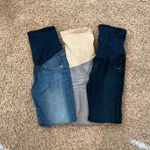 3 pairs of AG maternity jeans, size 29